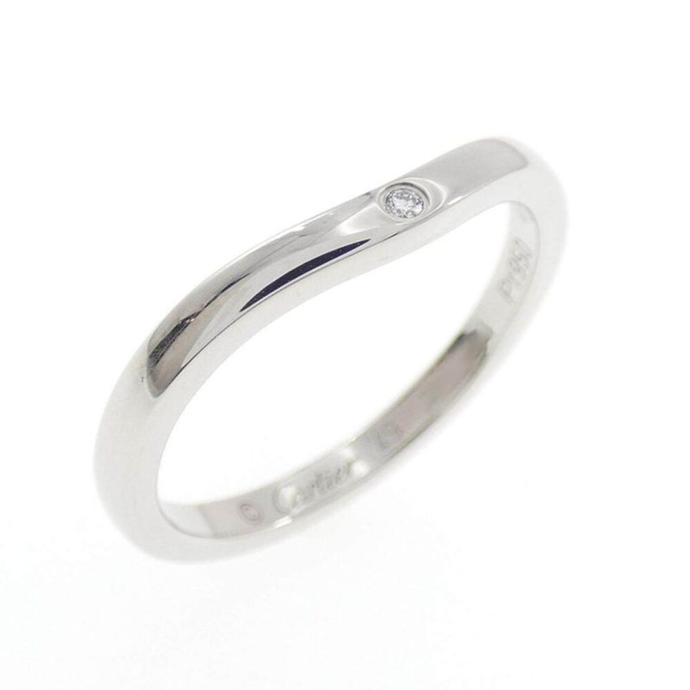 Cartier Ballerine Platinum Diamond Ring Size 9